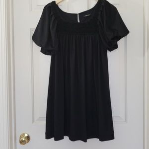 Sharagano Black Rosette Tunic